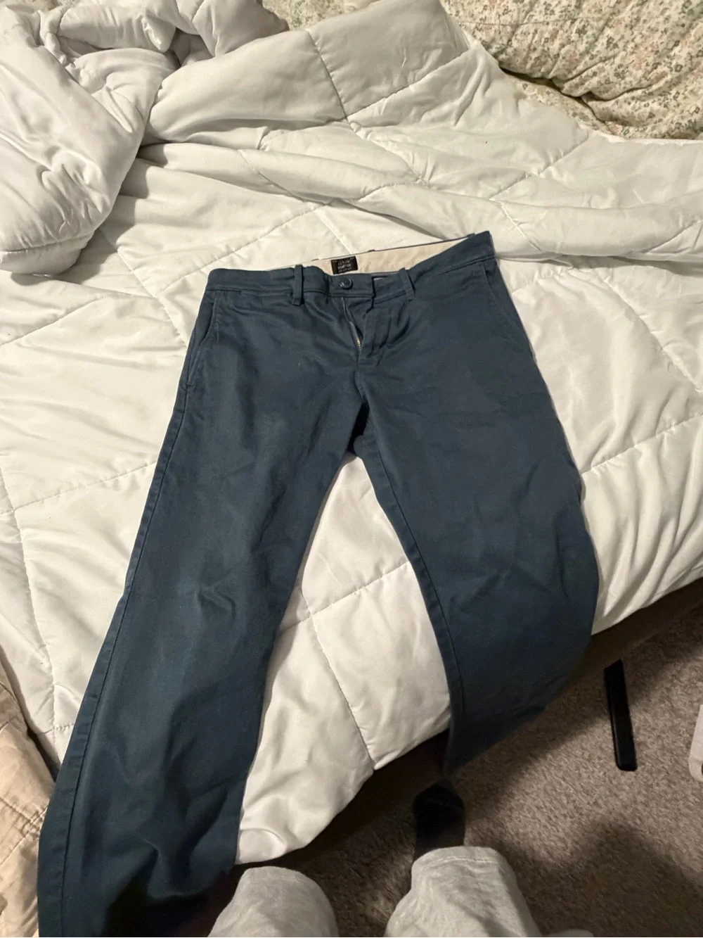 J. Crew Stretch Chinos in Deep Navy